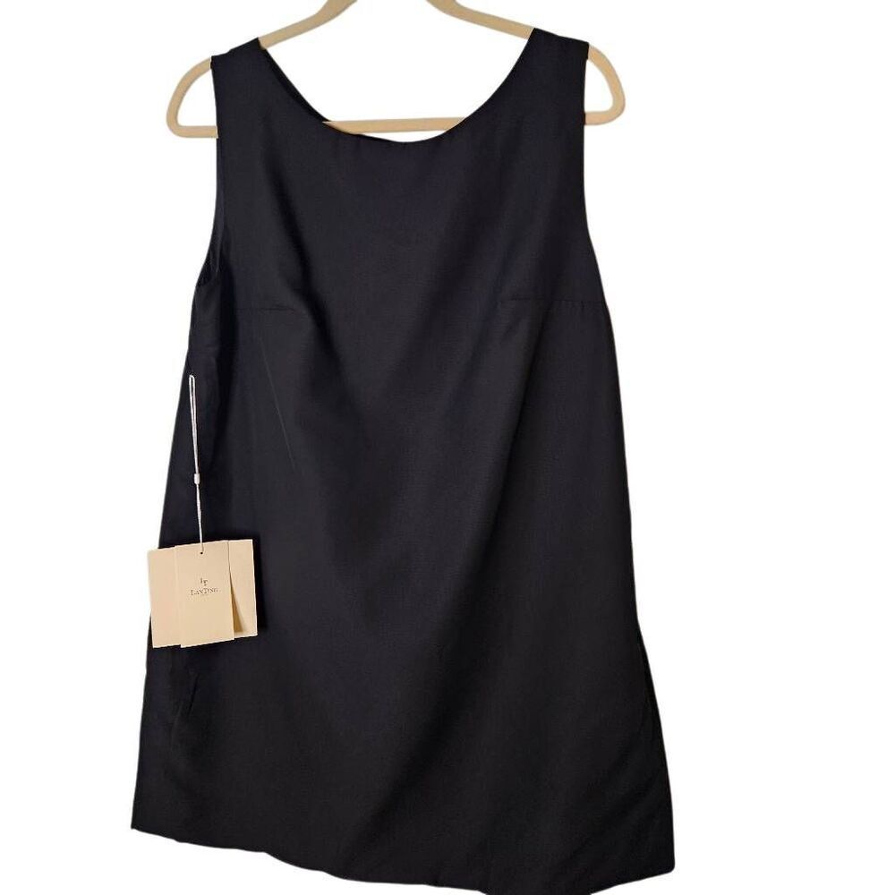 Lan Ting Bride black sheath mini dress. Size 10. NWT.